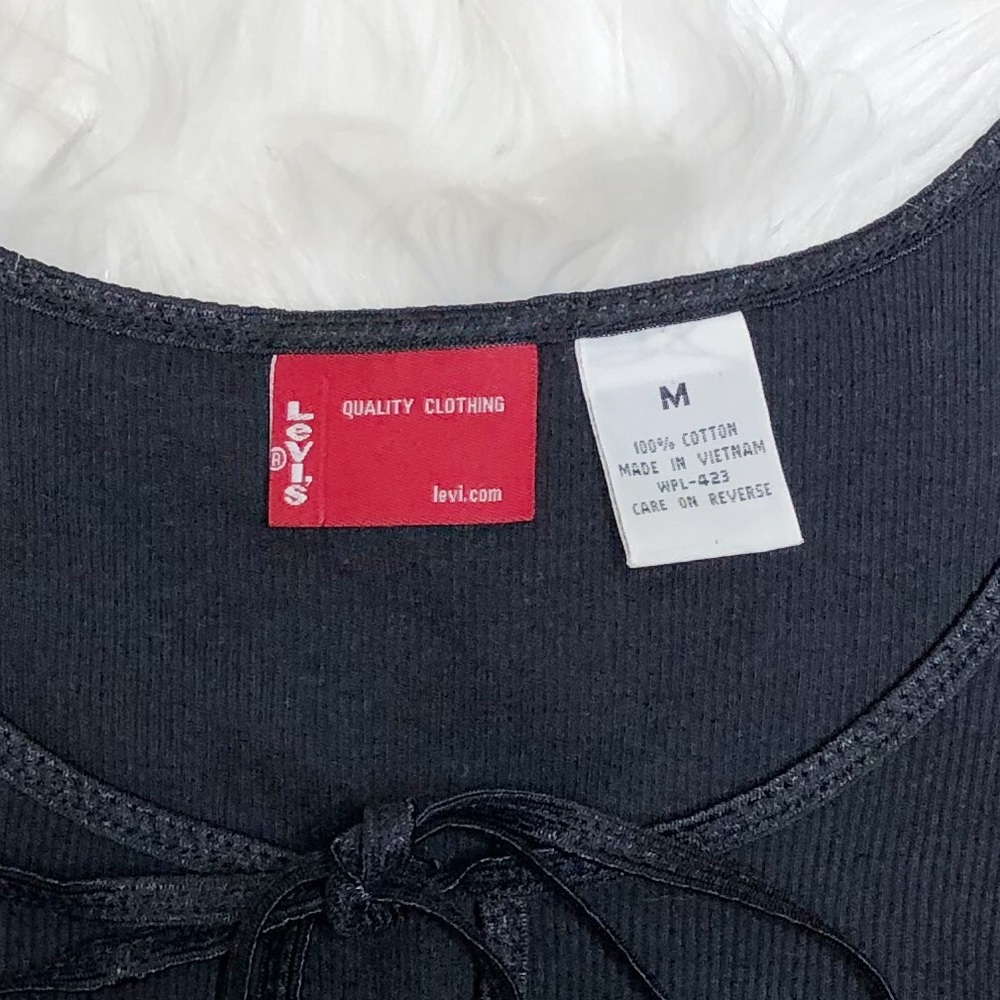 Levi’s Spellout Tank Top Black Size Medium - image 3